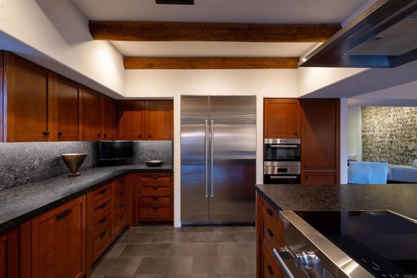 Interior, Kitchen, Stainless Steel Appliances, Wooden Beams
