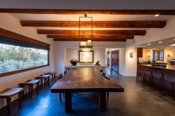Game Room, Interior, Pendant Lights, Recessed Lighting, Wooden Beams