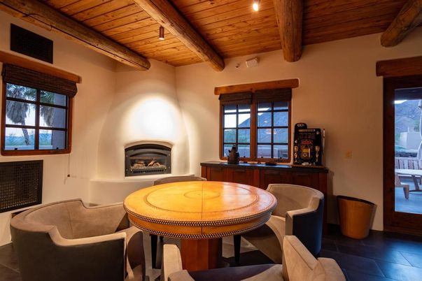Fireplace, Interior, Recessed Lighting, Wooden Beams, Wooden Ceilings