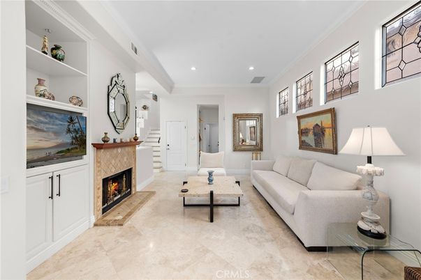 Fireplace, Interior, Living room, Recessed Lighting
