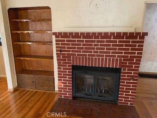 Fireplace, Interior, Wood Texture Flooring