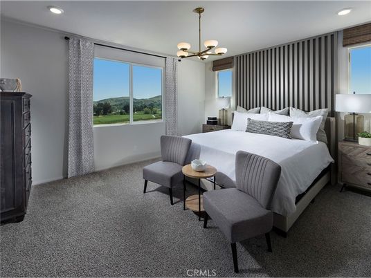 Bedroom, Interior, Pendant Lights, Recessed Lighting