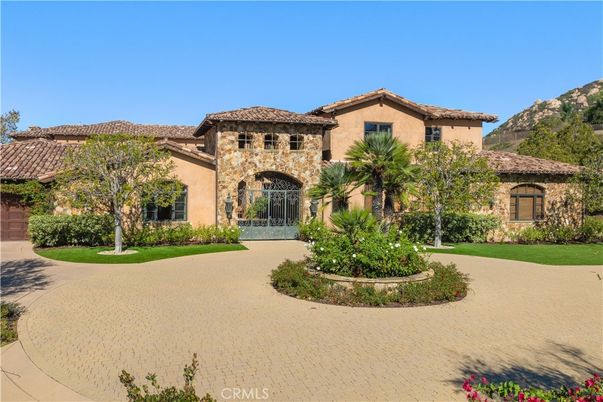 Attached, Backyard, Exterior, Facade, Mediterranean