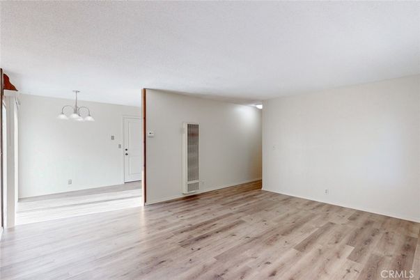 Empty room, Interior, Pendant Lights, Wood Texture Flooring