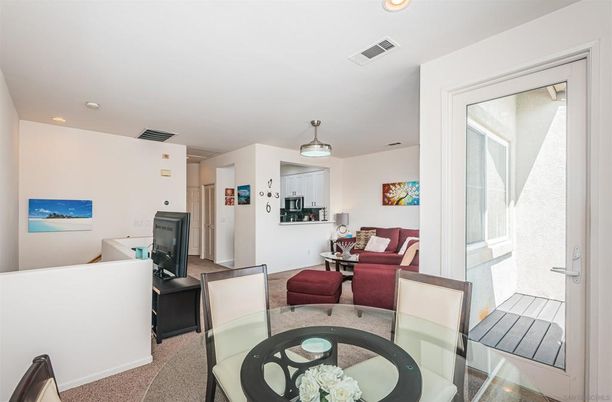 Dining room, Fireplace, Interior, Living room, Recessed Lighting