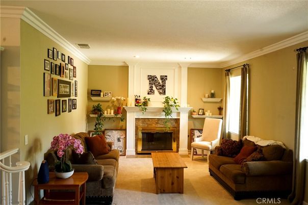 Fireplace, Interior, Living room, Recessed Lighting