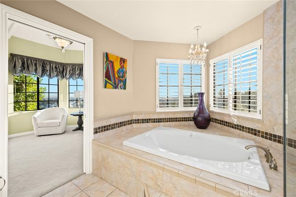 Bathroom, Chandelier, Interior