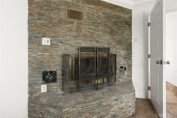 Fireplace, Interior, Stone Walls