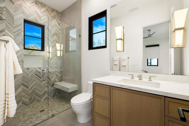 Bathroom, Glass Shower, Interior