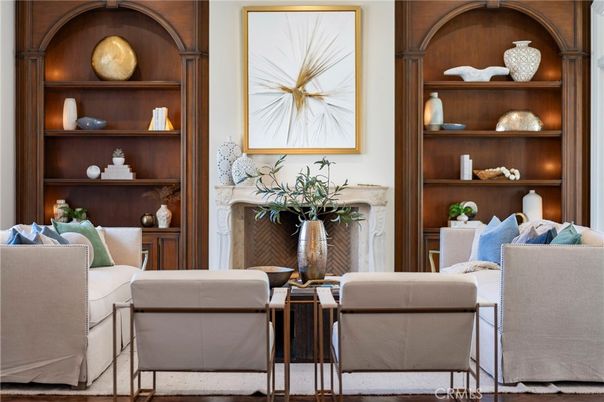 Fireplace, Interior, Living room, Pendant Lights, Wood Texture Flooring