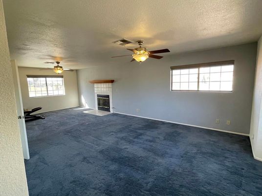 Empty room, Fireplace, Interior