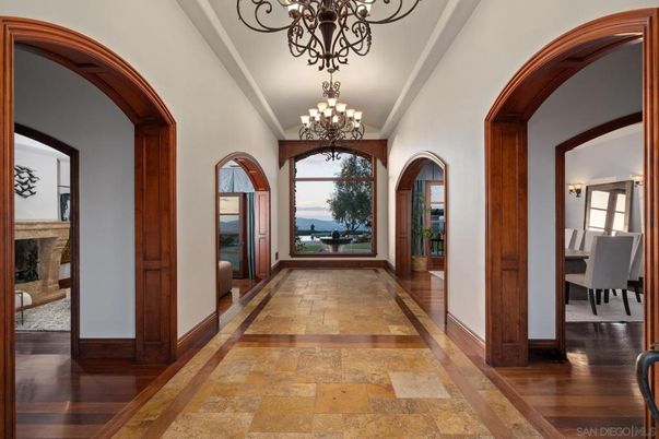 Chandelier, Dining room, Interior, Water, Wood Texture Flooring