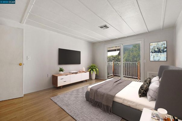 Bedroom, Interior, Wood Texture Flooring