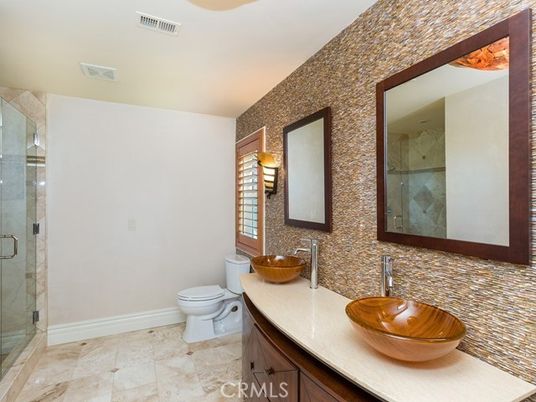 Bathroom, Dual Sink Vanities, Glass Shower, Interior
