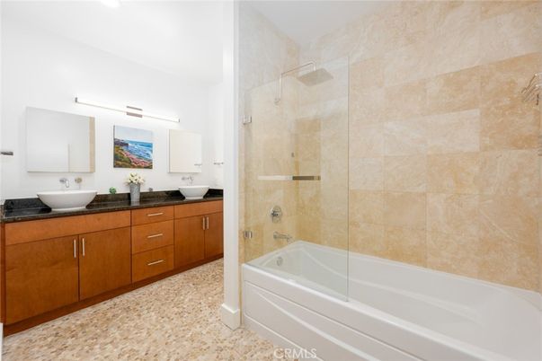 Bathroom, Dual Sink Vanities, Glass Shower, Interior