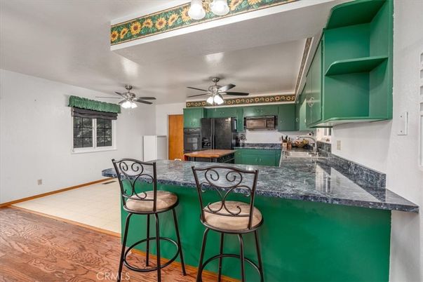 Interior, Kitchen, Wood Texture Flooring