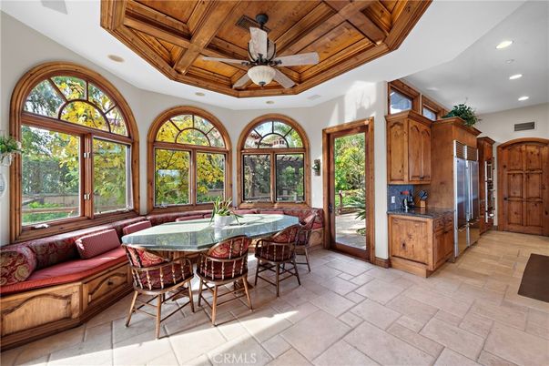 Dining room, Interior, Kitchen, Recessed Lighting, Wooden Ceilings
