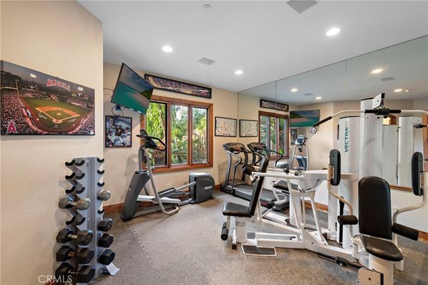 Fitness Equipment, Gym, Interior, Recessed Lighting