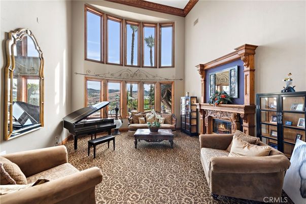 Fireplace, Interior, Living room, Piano