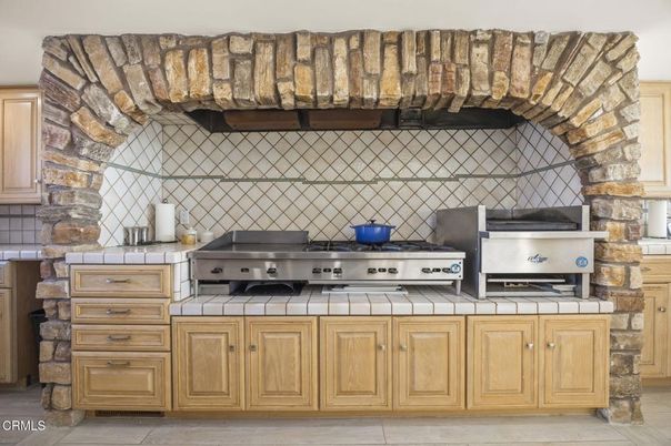 Interior, Kitchen, Stainless Steel Appliances, Tile Countertops