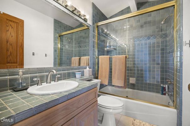 Bathroom, Glass Shower, Interior, Tile Countertops