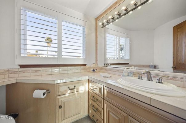 Bathroom, Dual Sink Vanities, Interior, Tile Countertops