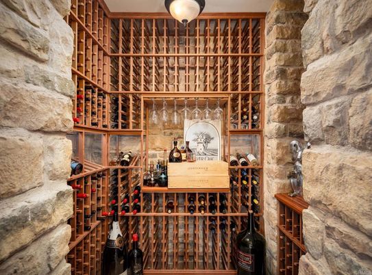Interior, Stone Walls, Wine Storage