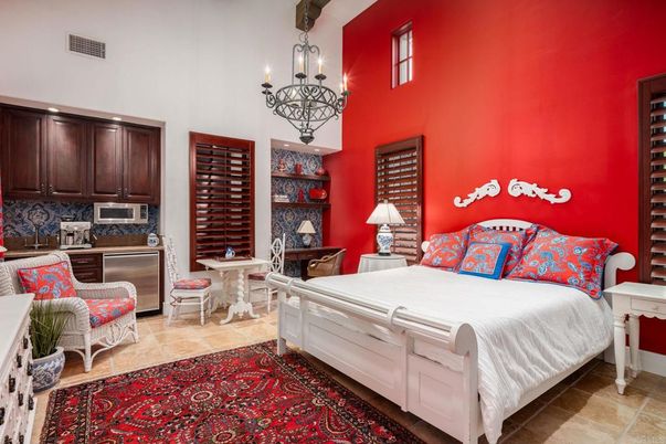 Bedroom, Chandelier, Interior
