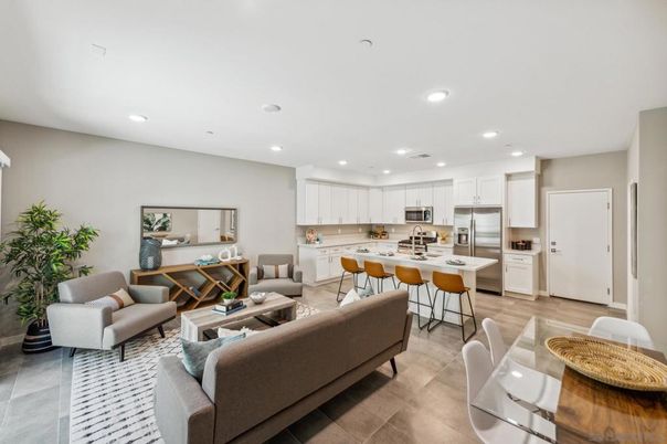 Interior, Kitchen, Living room, Recessed Lighting, Stainless Steel Appliances