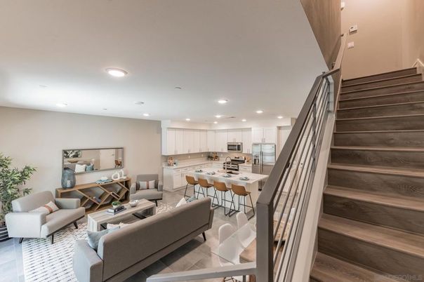 Interior, Kitchen, Living room, Recessed Lighting, Stainless Steel Appliances