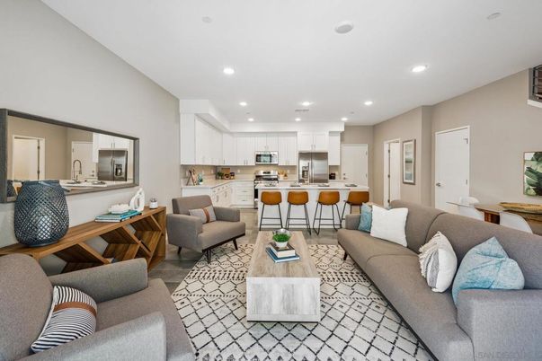 Interior, Kitchen, Living room, Recessed Lighting, Stainless Steel Appliances