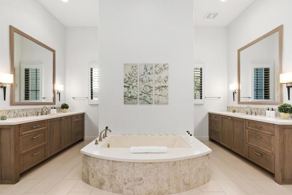 Bathroom, Dual Sink Vanities, Interior, Recessed Lighting