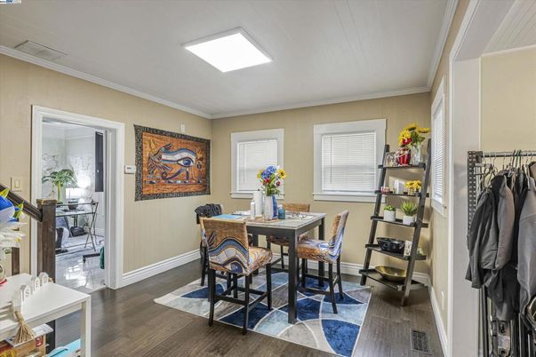 Dining room, Interior, Wood Texture Flooring