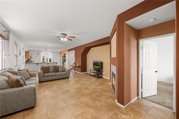 Fireplace, Interior, Living room, Pendant Lights