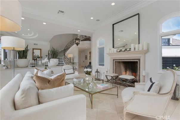 Fireplace, Interior, Living room, Recessed Lighting
