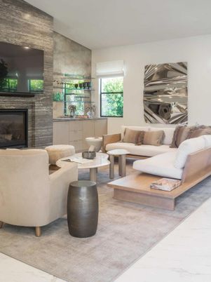 Fireplace, Interior, Living room, Stone Walls