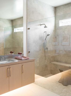 Bathroom, Glass Shower, Interior