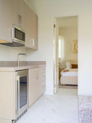 Interior, Kitchen, Marble, Stainless Steel Appliances