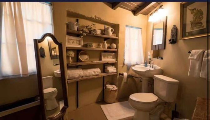 Bathroom, Interior, Wooden Beams, Wooden Ceilings