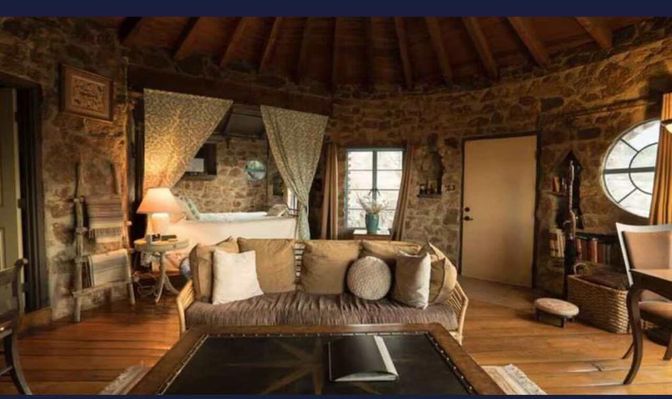 Interior, Living room, Stone Walls, Wooden Beams, Wooden Ceilings, Wood Texture Flooring