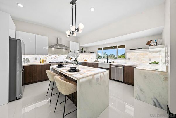 Interior, Kitchen, Pendant Lights, Recessed Lighting, Stainless Steel Appliances