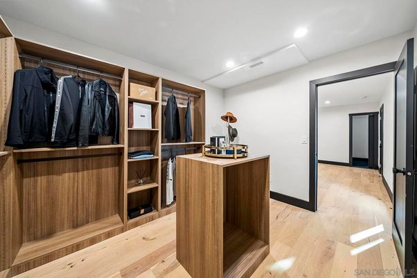 Interior, Recessed Lighting, Walk-in Closets, Wood Texture Flooring