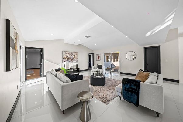 Interior, Living room, Recessed Lighting