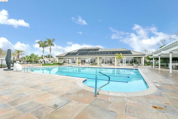 Exterior, Pool, Solar Panels