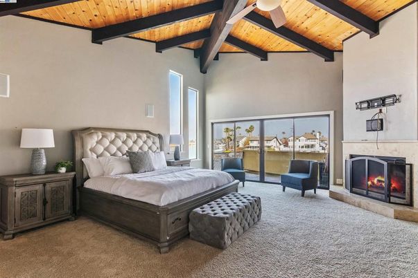 Bedroom, Fireplace, Interior, Wooden Beams, Wooden Ceilings