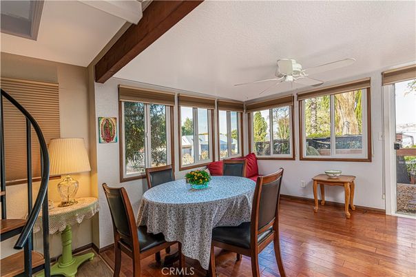 Dining room, Interior, Wooden Beams, Wood Texture Flooring