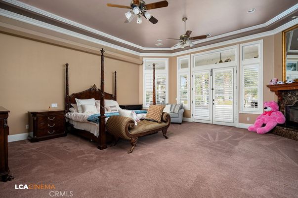 Bedroom, Fireplace, Interior, Recessed Lighting