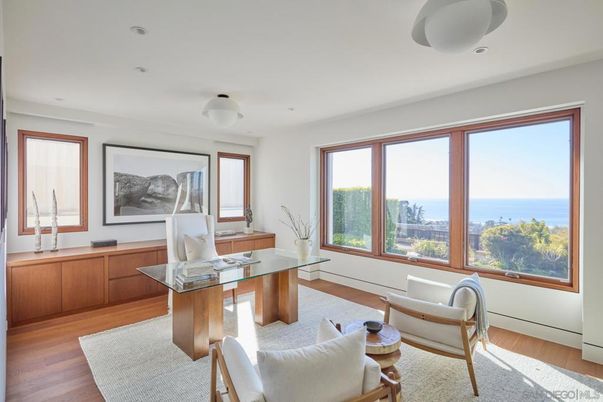 Home Office, Interior, Recessed Lighting, Water, Wood Texture Flooring