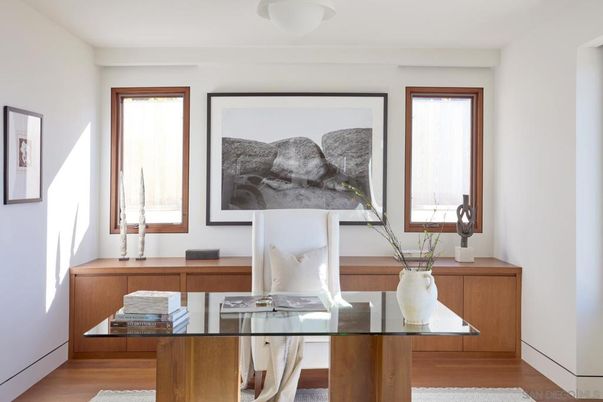 Home Office, Interior, Wood Texture Flooring