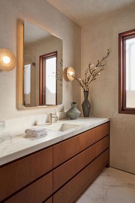Bathroom, Dual Sink Vanities, Interior, Marble